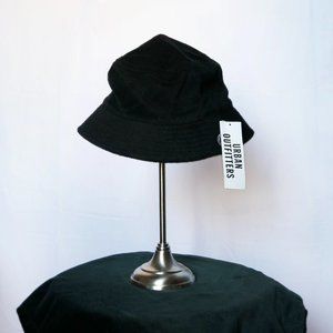 NWT Urban Outfitters Black Terrycloth Bucket Hat